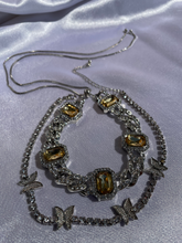 Load image into Gallery viewer, Yellow Stone Cuban Necklace Set | Thee Finesse Queen